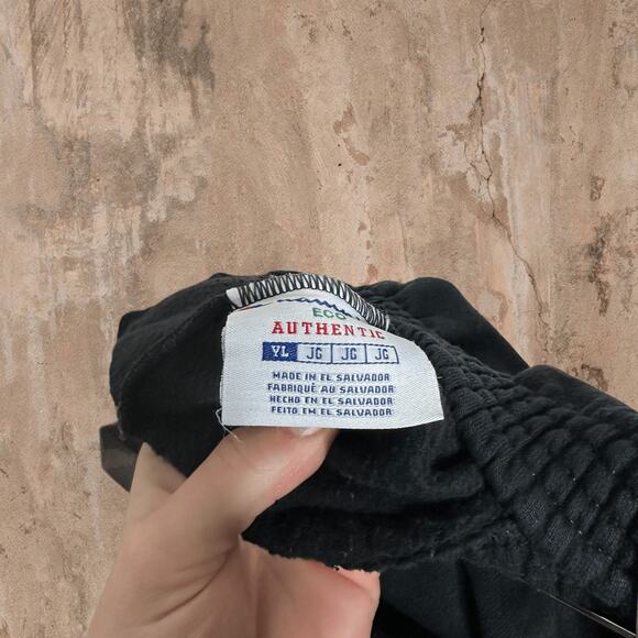 Black Champion Sweatpants Embroidered Logo Relaxed Fit Youth Large - Picture 5 of 5